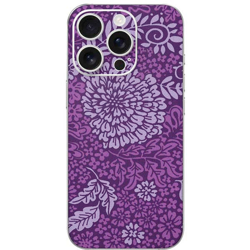Radiant Orchid Floral iPhone 16 Pro Skin